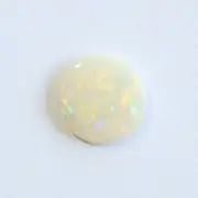 0.99ct 8.8 x 8.9mm Australian opal natural solid white / light opal loose stone