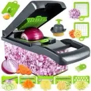 Vegetable Chopper, Spiralizer, Onion Chopper, 16-in-1 Food Chopper, Slicer Di...