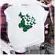 蝴蝶印花 Butterflies Cotton Women t-shirt S-5XL純棉印花T恤女