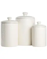 10 Strawberry Street Tide Embossed 3pc Canister Set