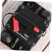 GARVALON Manual Reset Fuse for Auto Truck Rv Marine Dc Breaker Circuit Breaker 12v-36v Waterproof Power Circuit Breaker (60a)