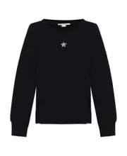 Stella McCartney Appliqued Sweatshirt Black