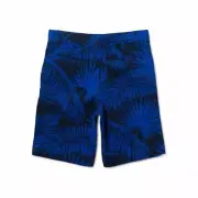 Wonder Nation Boys SIZE 4 Flat Front Adjustable Waist Shorts STRETCH Blue NEW