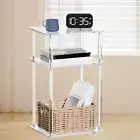 3 Tier End Table Accent Table Acrylic Small Table Clear NightStand Table