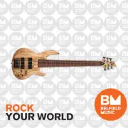 ESP LTD B-206SM Bass Guitar 6-String Natural Satin Spalted Maple Top Active EQ