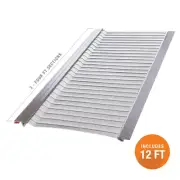 Micro Mesh Gutter Guard Stainless Steel Rainwater Leaf Debris Filter 4ftx5" 3 PK