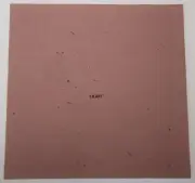 1405.30 - 4" x 4" TRANSPARENT LIGHT PLUM BULLSEYE 3mm GLASS 90 COE COMPATIBLE