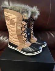Sorel Curry/Fawn Tofino II Waterproof Winter Boots Insulated Size 8 NEW