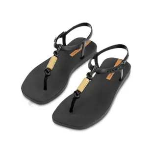 【IPANEMA】momo獨家 巴西拖 琥珀裝飾T字涼鞋 黑色(人字拖 夾腳拖 巴西拖鞋 2667420766)