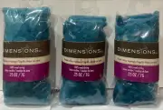 3 PACK Dimensions 100% Wool Turquoise Curly Roving - Needle Felting Craft