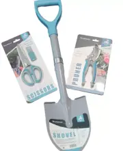 Dipping Shovel 26" Carbon Steel Blade Powder Coated handle, Herb Scissor, prune
