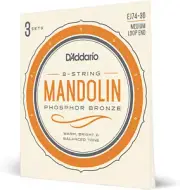 D'Addario Mandolin Strings - Mandolin Strings - Phosphor Bronze - For 8 Strin...