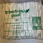 Tree Free Green2 Jumbo 10.25" Wrapped Compostable Straw, White Paper 500 count