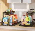 2 Pack Under Bathroom Sink Organizer, Small Kitchen Cabinet Pull Out Drawers,