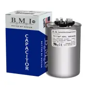 50+7.5 MFD x 440 ROUND USA Run Capacitor MARS 14291