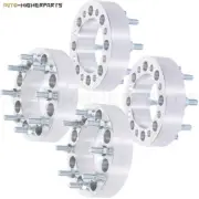 For Dodge Ram Ford F-250 4Pcs Silver Wheel Spacers 8x6.5 to 8x6.5 9/16" studs 2"