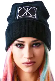 [Long Clothing] Icon Large Patch Beanie