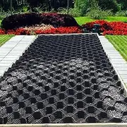 Gravel Grid, 2 Inch Ground Grid, Gravel Stabilizer Grid Patios Sheds Slopes Pathways Parking, HDPE Gravel Ground Grid for Slope, Subgrade(4x10m/13x32.8ft)