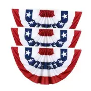 3x6Ft American Patriotic Bunting Flags Outdoor, Patriotic 4th of 3X6ft-3pcs
