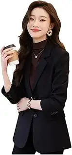 [Generic] Women Long Sleeves Suit Outwear Blazer Jacket Spring Solid Color Split Fork Top Coat