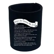 Rules For Dating My Son - Funny Novelty Stubby Holder