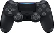 Wireless Controller for PS-4,Compatible with P-S4/Pro/Slim/PC Bluetooth Controller,Dual Vibration,Touch Panel, 3.5mm Audio Jack,Six-Axis Joystick(Black)