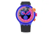 Swatch SB06N102 NEON PARTY TO THE MAX Men's Urethane Watch