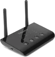 Bluetooth Audio Receiver and Transmitter with Low Latency, Dual Antenna, Supp...