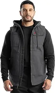 [Wrangler] Men's Sherpa Lined Vest with Hood