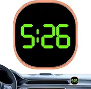 Dashboard Digital Clock - Vehicle Clock, Small Car Watch | LCD Time Display for Auto Interior, Mini Digital Dashboard Clock for Truck RV, Easy-to-Read Car Timepiece