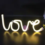 Night Lamp Eye-catching Not Dazzling Love Shape Led Neon Sign Light Multi-color