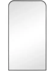 [Cooper & Co] Ivory 165cm Rounded Mirror in Black