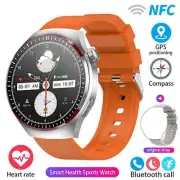 GT 4 Pro NFC GPS Smart Watch 360*360 HD Screen Heart Rate Games Blood Oxygen Sma