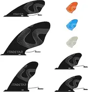5 Replacement Fins for Inflatable Paddle Board, Versatile Fins Replacement Set Includes 3 Center Fins & 2 Side Fins, Detachable Quick Release Paddleboard Fin for Most Inflatable SUP Boards