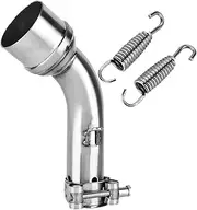 Jadeshay Exhaust Middle Pipe Motorcycle Exhaust Middle Pipe Motorcycle Slip-On Exhaust Middle Pipe Link Connect Adapter for R25/R3 20152018
