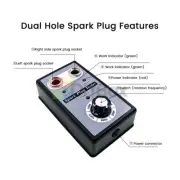 Car Ignition Spark Plug Tester Dual Hole Ignition Coil Tester Analyzer AC100-240