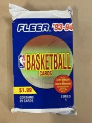 (3) 1993-94 FLEER BASKETBALL Jumbo PACK - Michael Jordan?