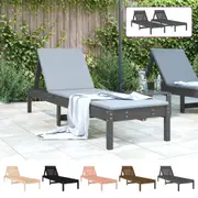 Sun Lounger Garden Day Bed Patio Outdoor Chaise Lounge Solid Wood Pine vidaXL