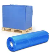 Blue LDPE Pallet Cover Bag 1220mm x 1220mm x 1000mm (70um) - 50 bags per ROLL