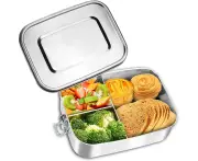 Stainless Steel Lunch Box, Stainless Steel Leakproof Lunch Box, Three Layer Lunch Box, Plastic Free Lunch Box