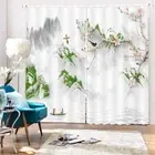 Dense Forest Pawn Line 3D Curtain Blockout Photo Printing Curtains Drape Fabric