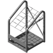 Sam Pievac 6001-442 Angled Cut Pipe Rack With 18 Rectangular Slots