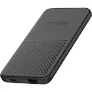 Otterbox Power Bank 5K mAh - Black (78-80641), Dual Port USB-C & USB-A, Includes USB-A to USB-C Cable (15CM/6IN), USB PD 2.0/3.0, Durable design - 78-80641