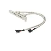 StarTech USBPLATE 2 Port USB A Female Slot Plate Adapter Motherboard Header