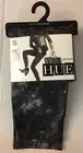 HUE 1 Pair Marbled METALLIC Microsuede Leggings S Black U15947 NWT