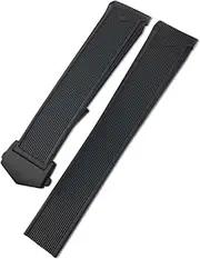 [BANDKIT] 20mm 22mm Natural Rubber Watchband，For TAG Watch Heuer Aquaracer 300 500 Diving Strap Sports Wristband