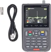 Handheld Satellite Finder, Loop Search Spectrum Analyzer, AZ EL Angles, Decoding Channels, H.264 Hardware, 4000mAh Battery, Diseqc Unicable 22kHz, Type C Charging, DVB S2X S2 S