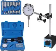 Dial Indicator with Magnetic Base Holder Fine Adjustable Long Arm 0 1 Tester