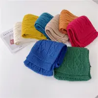 在飛比找蝦皮商城優惠-兒童圍巾 男童圍巾 秋冬款保暖圍巾 韓國針織毛線女童小圍巾 