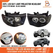 BLACK EAGLE EYES PROJECTOR HEADLIGHT LAMP For MITSUBISHI TRITON L200 MN ML 05-14